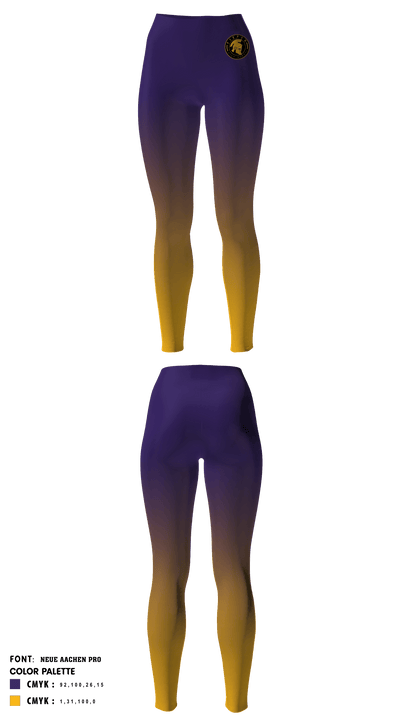 Pieper High School Cross Country 70107216 Womens Leggings - 2