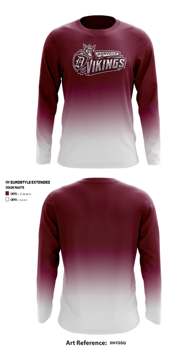 Danville High School Golf 22144518 Long Sleeve Performance Shirt - 1