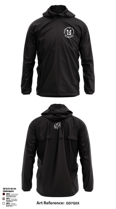 Uvalde High School NJROTC 7573080 Windbreaker - 2
