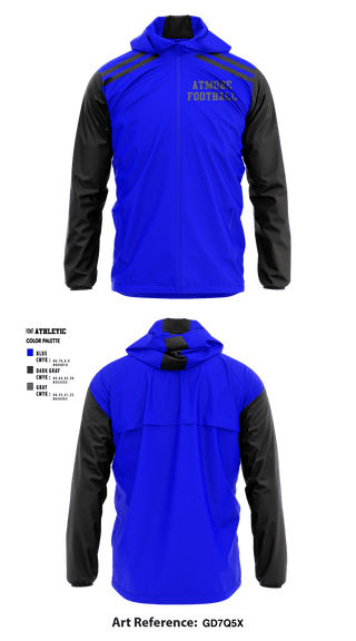 Windbreaker, Atmore, Football, Teamtime, Team time, sublimation, custom sports apparel, team uniforms, spirit wear, spiritwear, sports uniforms, custom shirts, team store, custom team store, fundraiser sports, apparel fundraiser