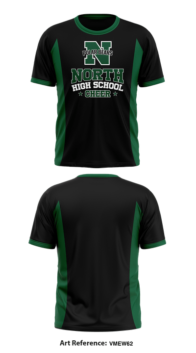 North High School Cheer 76587245 Short Sleeve Performance Shirt - 1