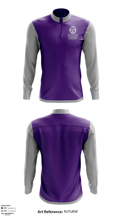 Cherokee Bluff High School Basketball 34197099 Quarter Zip Jacket - 2