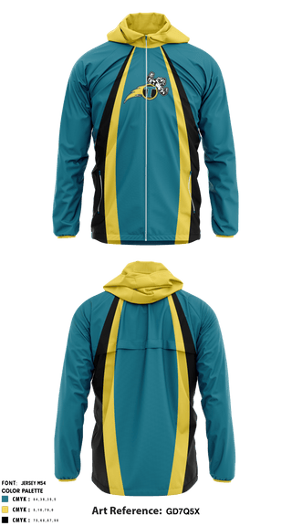 Windbreaker, NE Thunder Football, Football, Teamtime, Team time, sublimation, custom sports apparel, team uniforms, spirit wear, spiritwear, sports uniforms, custom shirts, team store, custom team store, fundraiser sports, apparel fundraiser