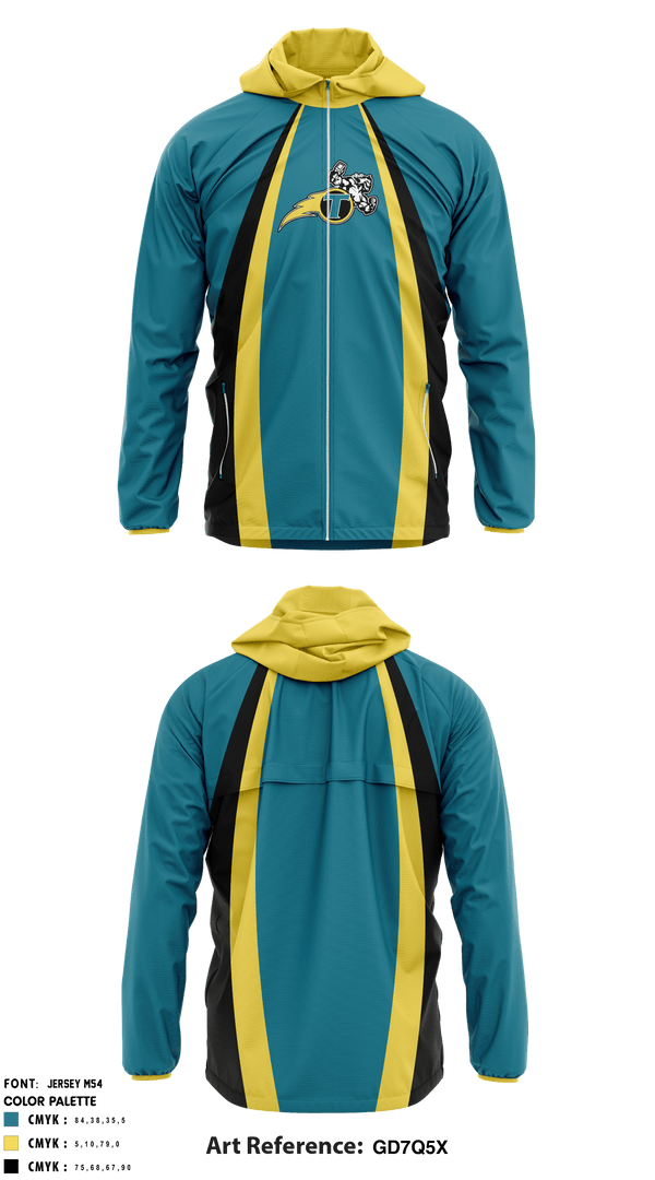Windbreaker, NE Thunder Football, Football, Teamtime, Team time, sublimation, custom sports apparel, team uniforms, spirit wear, spiritwear, sports uniforms, custom shirts, team store, custom team store, fundraiser sports, apparel fundraiser