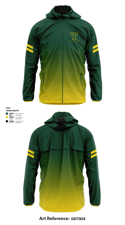 Sherwood Park Titans Lacrosse 93675937 Windbreaker - 1