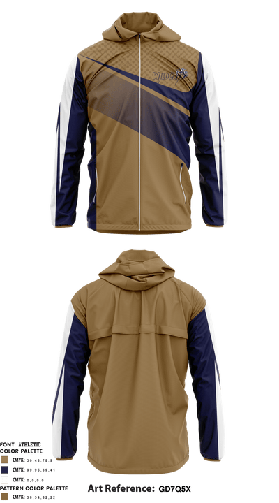 Leonardtown Wildcats Football and Cheer 66221479 Windbreaker - 1
