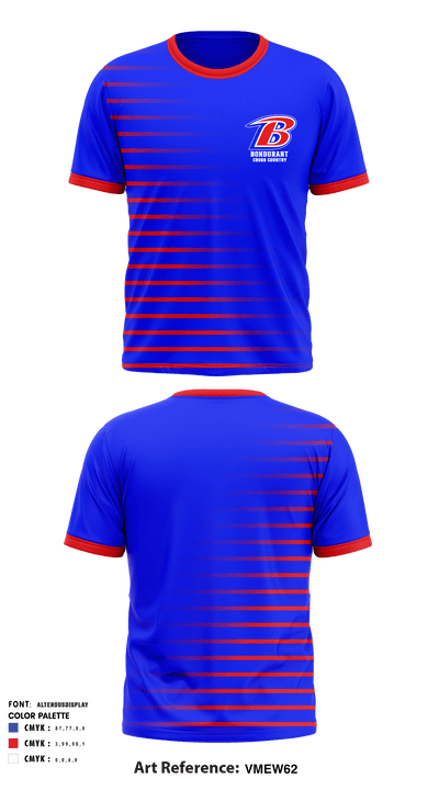 Bondurant Middle School Cross Country 1602250 Short Sleeve Performance Shirt - 1