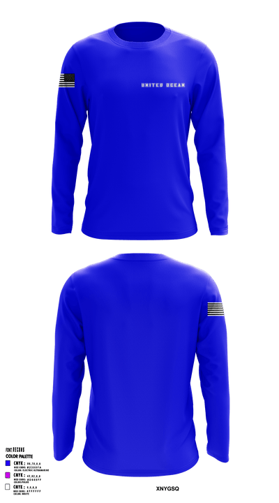United ocean 61788122 Long Sleeve Performance Shirt - 1