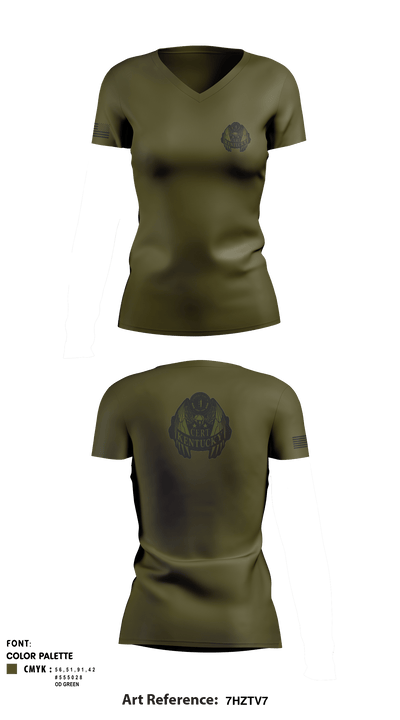 CERT 64512782 Women's Short Sleeve V-neck Shirt - 1