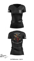 539th MP DET 80028387 Women's Short Sleeve V-neck Shirt - 1
