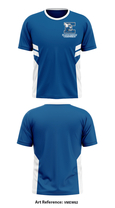Lincoln-Way East High School Wrestling 5999418 Short Sleeve Rash Guard Shirt - 1