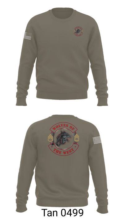 Wolves of the west 83450229 Crew Neck Sweatshirt - 11