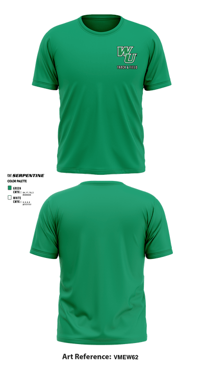 Wilmington University Track 37638015 Short Sleeve Performance Shirt - 6