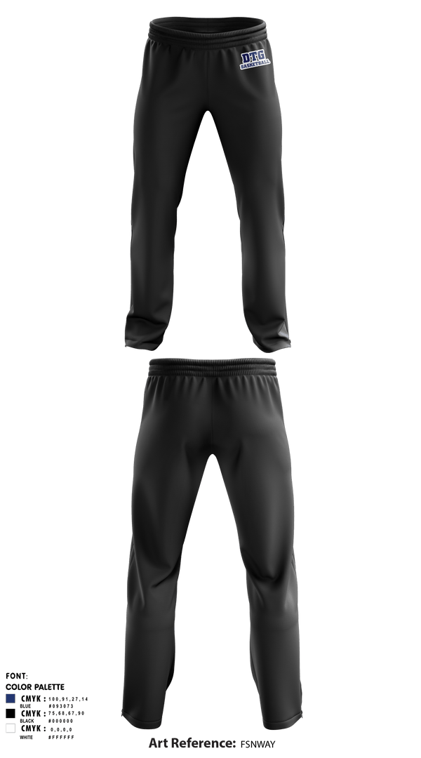 Sweatpants, DTG Spring Basketball, Men's Basketball, Teamtime, Team time, sublimation, custom sports apparel, team uniforms, spirit wear, spiritwear, sports uniforms, custom shirts, team store, custom team store, fundraiser sports, apparel fundraiser