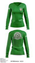 104th MP BN HHD 71367291 Women's Long Sleeve V-neck Shirt - 6