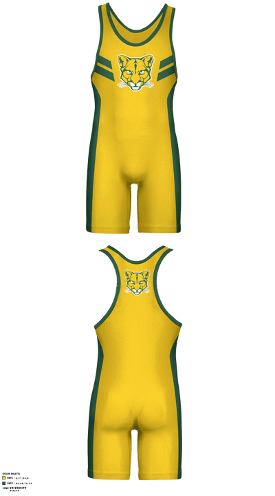 Blackhawk High School Wrestling 62012380 Wrestling Singlet - 1