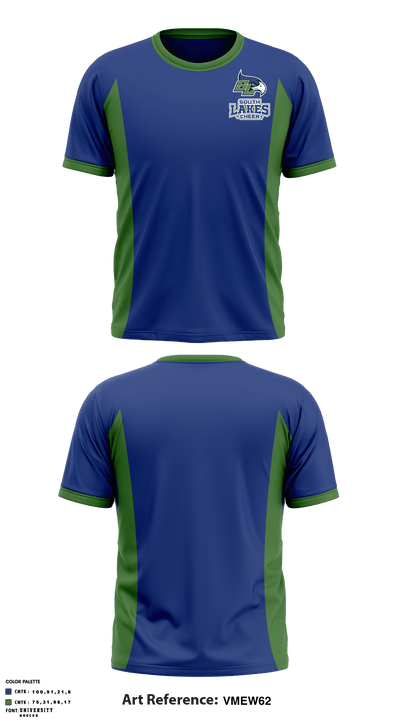 South Lakes High School Cheer 76591022 Short Sleeve Performance Shirt - 1
