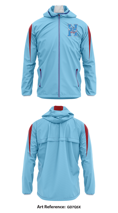 North Houston Oilers Youth Football 95355392 Windbreaker - 1