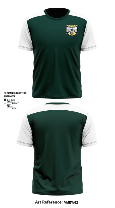 Monrovia Youth Organized Baseball and Softball 86858089 Short Sleeve Performance Shirt - 1