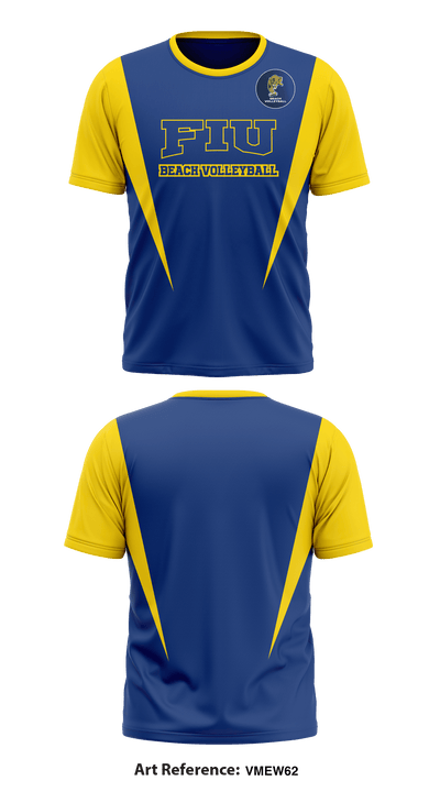 FIU Beach Volleyball 76254144 Short Sleeve Performance Shirt - 1