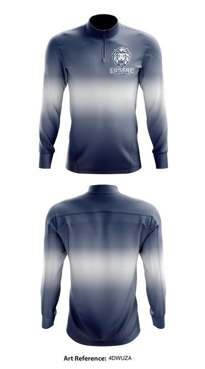 Lustre Christian High School 61778427 Quarter Zip Jacket - 2
