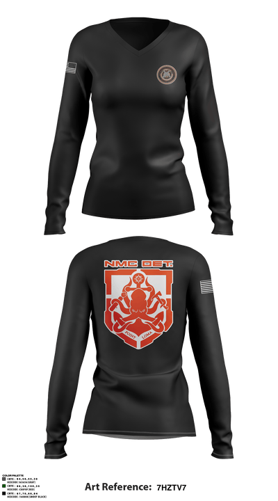 Ballast Point Arsenal 42030988 Women's Long Sleeve V-neck Shirt - 3