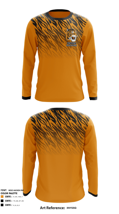 Newton North High School Cross Country 56450496 Long Sleeve Performance Shirt - 1