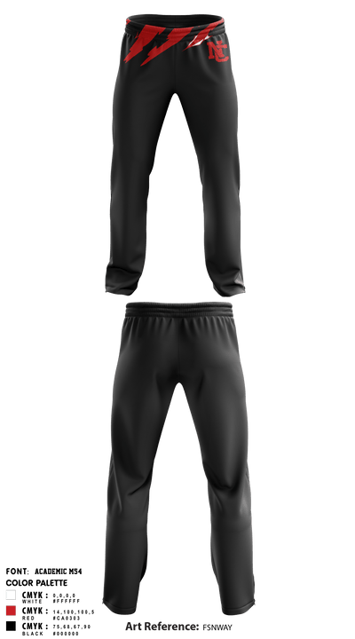 North Central Panthers Volleyball 84585356 Sweatpants - 1