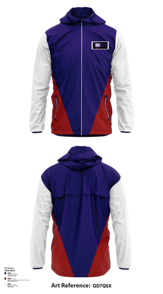 Windbreaker, North/South Softball – South Carolina Coaches Association, Spirit Store, Teamtime, Team time, sublimation, custom sports apparel, team uniforms, spirit wear, spiritwear, sports uniforms, custom shirts, team store, custom team store, fundraiser sports, apparel fundraiser