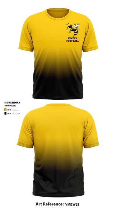 Kinder Middle School Football 70942895 Short Sleeve Performance Shirt - 1