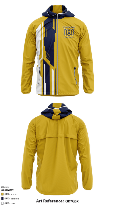 The Woodstock Academy Cross Country 95287560 Windbreaker - 1