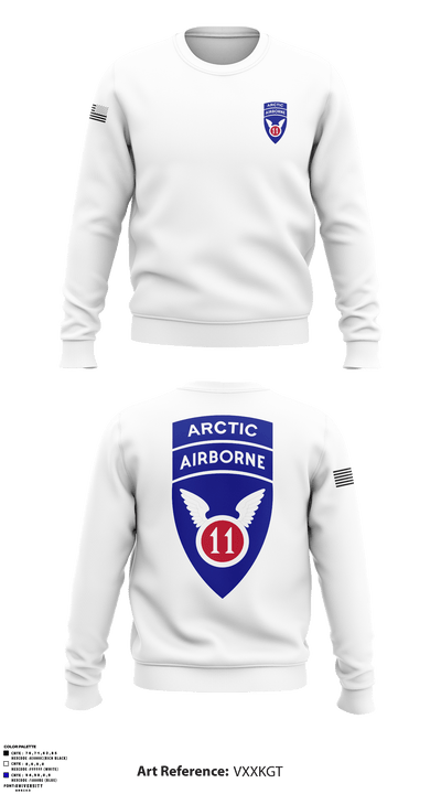 11th Airborne Division 20020731 Crew Neck Sweatshirt - 2