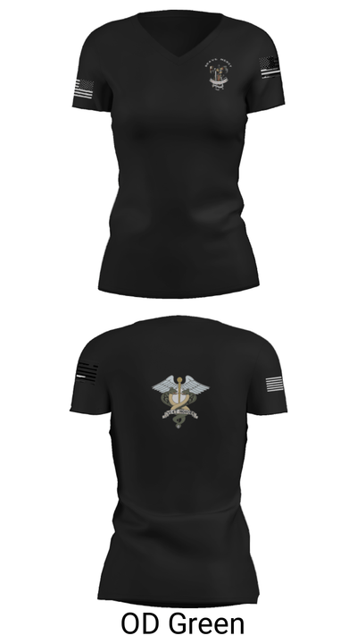 566 MCAS 76433132 Women's Short Sleeve V-neck Shirt - 22