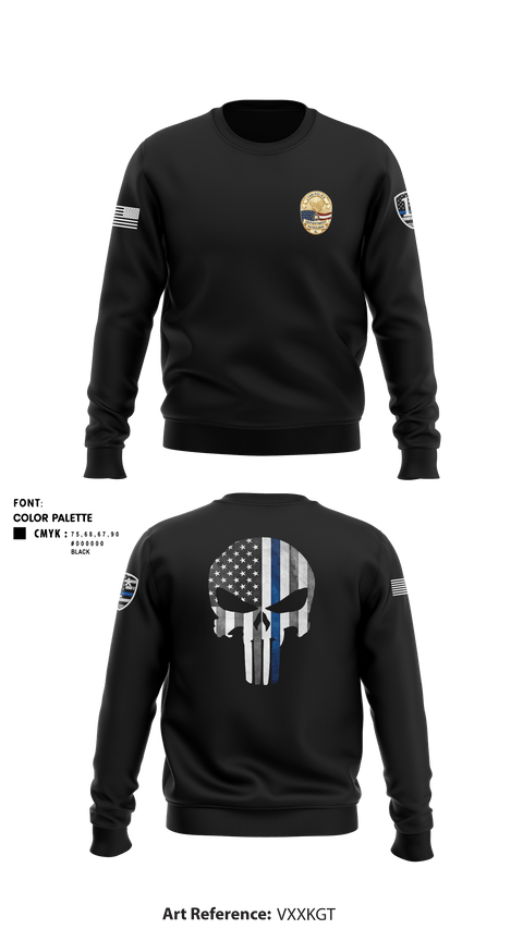 Crew Neck Sweatshirt, , Police, Teamtime, Team time, sublimation, custom sports apparel, team uniforms, spirit wear, spiritwear, sports uniforms, custom shirts, team store, custom team store, fundraiser sports, apparel fundraiser