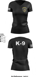 K9 1129861 Women's Short Sleeve V-neck Shirt - 8