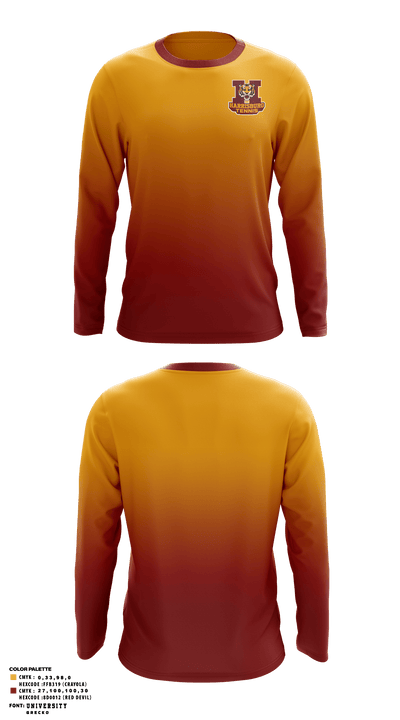 Harrisburg High School Tennis 91966565 Long Sleeve Performance Shirt - 1