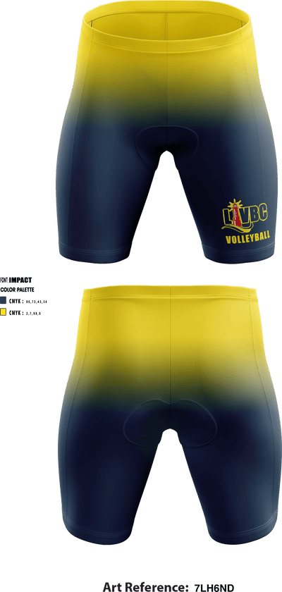 LiVBC Volleyball 68969483 Men's Compression Shorts - 1