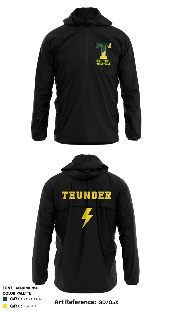 Windbreaker, Taconic High School Volleyball, Women's Volleyball, Teamtime, Team time, sublimation, custom sports apparel, team uniforms, spirit wear, spiritwear, sports uniforms, custom shirts, team store, custom team store, fundraiser sports, apparel fundraiser