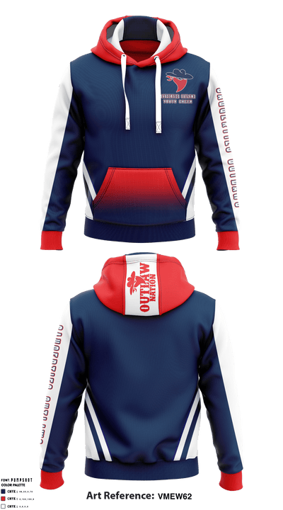 Saugerties Outlaws Youth Cheer 64678196 Hoodie - 2