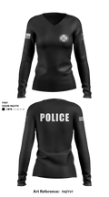 Bay Minette Police Department 41328135 Women's Long Sleeve V-neck Shirt - 6