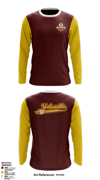 Long Sleeve Performance Shirt, Yalesville Little League, Baseball, Teamtime, Team time, sublimation, custom sports apparel, team uniforms, spirit wear, spiritwear, sports uniforms, custom shirts, team store, custom team store, fundraiser sports, apparel fundraiser