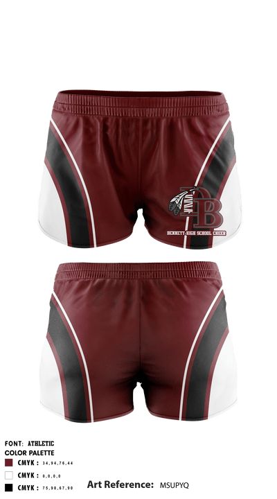 Bennett High School cheer 23557518 Women's Shorts - 1