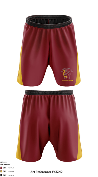 Athletic Shorts With Pockets, Covington Middle School Cheer, School Spirit Store, Teamtime, Team time, sublimation, custom sports apparel, team uniforms, spirit wear, spiritwear, sports uniforms, custom shirts, team store, custom team store, fundraiser sports, apparel fundraiser