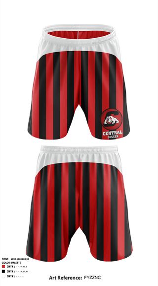 Athletic Shorts With Pockets, Central High School Soccer, Men's Soccer, Teamtime, Team time, sublimation, custom sports apparel, team uniforms, spirit wear, spiritwear, sports uniforms, custom shirts, team store, custom team store, fundraiser sports, apparel fundraiser