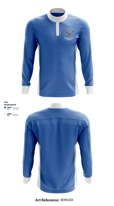 Seekonk Youth Lacrosse 20458334 Quarter Zip Jacket - 1