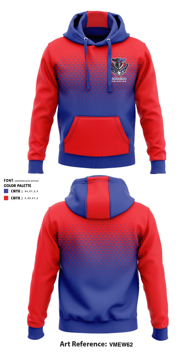 Cousino High School Swimming 58833013 Hoodie - 1