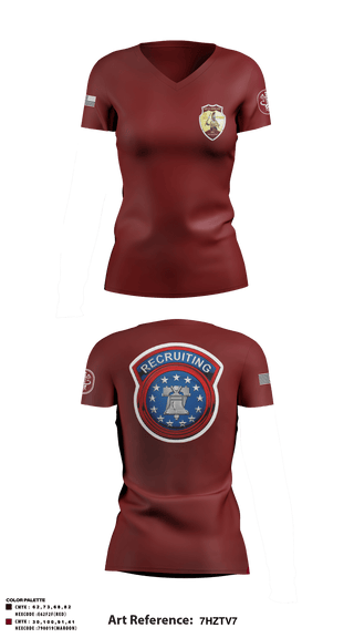 Women's Short Sleeve Vneck Shirt, , Army, Teamtime, Team time, sublimation, custom sports apparel, team uniforms, spirit wear, spiritwear, sports uniforms, custom shirts, team store, custom team store, fundraiser sports, apparel fundraiser