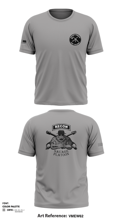 Savage Platoon, 2-7 CAV 41974847 Short Sleeve Performance Shirt - 4