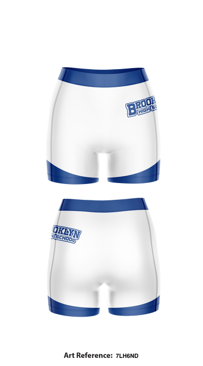 Brooklyn High School Women's Volleyball 57975850 Compression Shorts - 1