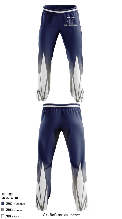 Oceanside High School Basketball 72358289 Sweatpants - 1